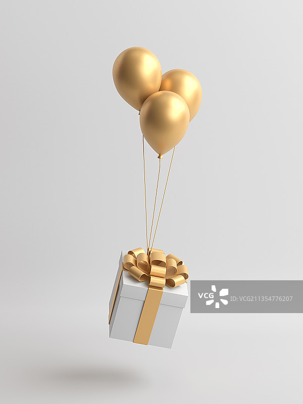 舞台上3d渲染的礼盒图片素材