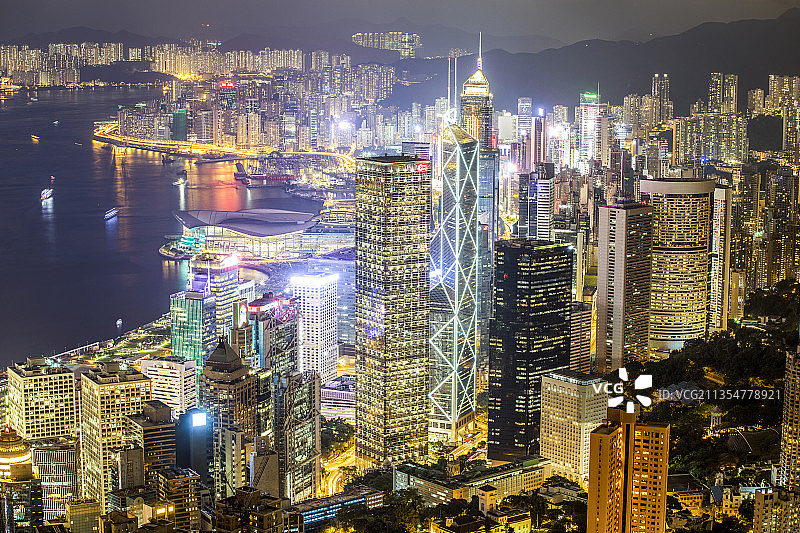 香港夜景图片素材