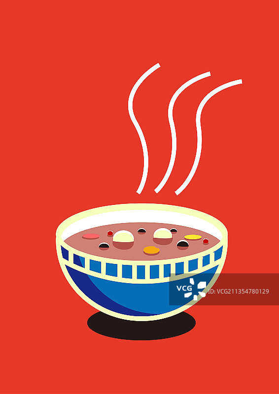 矢量插画八宝粥图片素材
