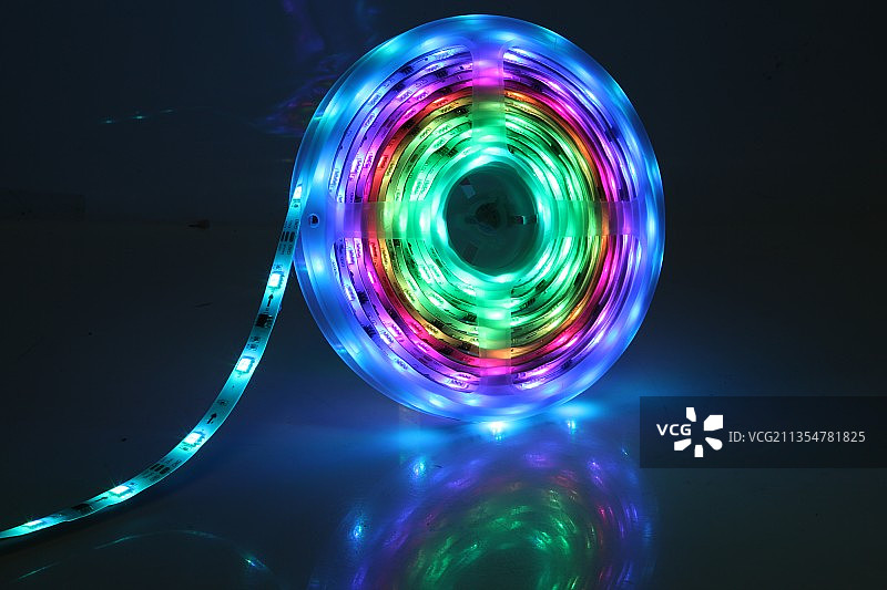 发光LED灯带图片素材