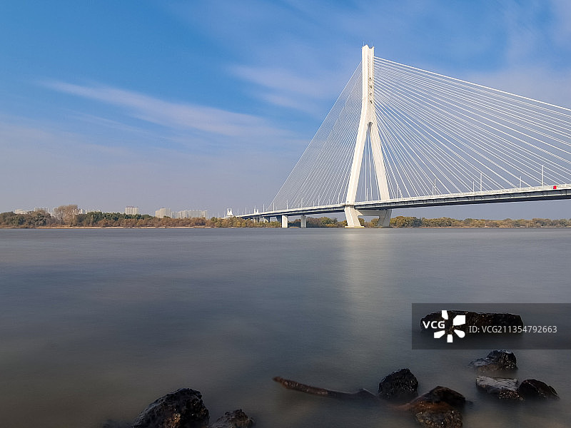 哈尔滨松浦大桥图片素材