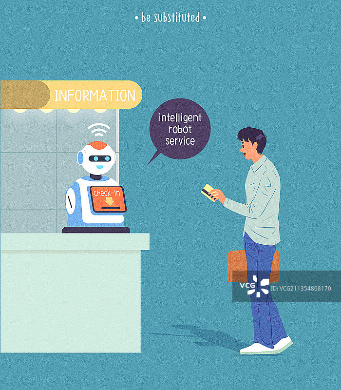 人工智能机器人求职图片素材