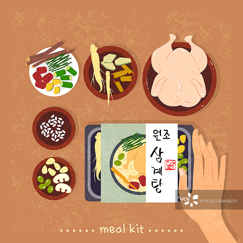 餐点套餐：鸡肉汤图片素材