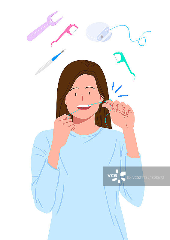 人群，牙齿，牙齿健康，牙科，牙线，牙间刷图片素材