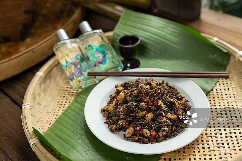 普洱茶酥红豆图片素材