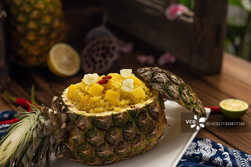 菠萝饭图片素材
