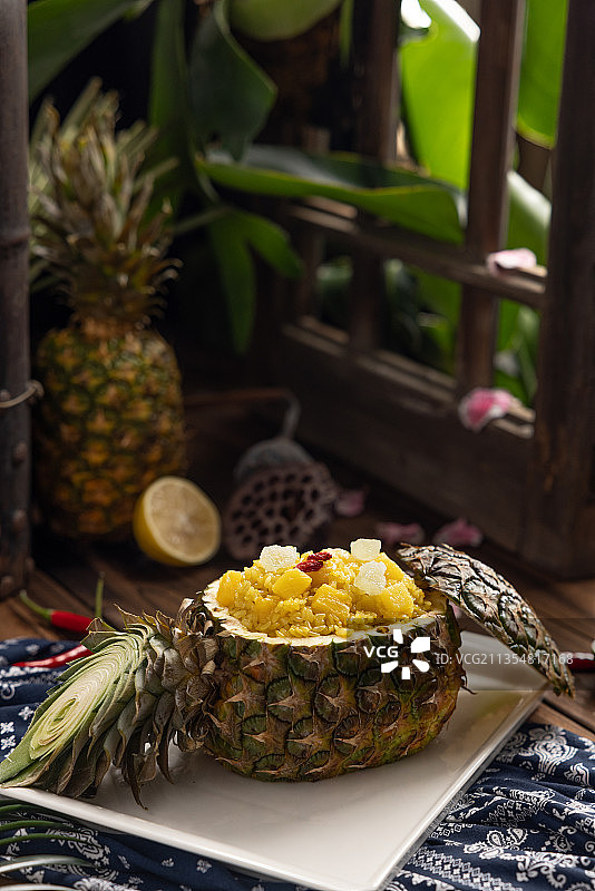 菠萝饭图片素材