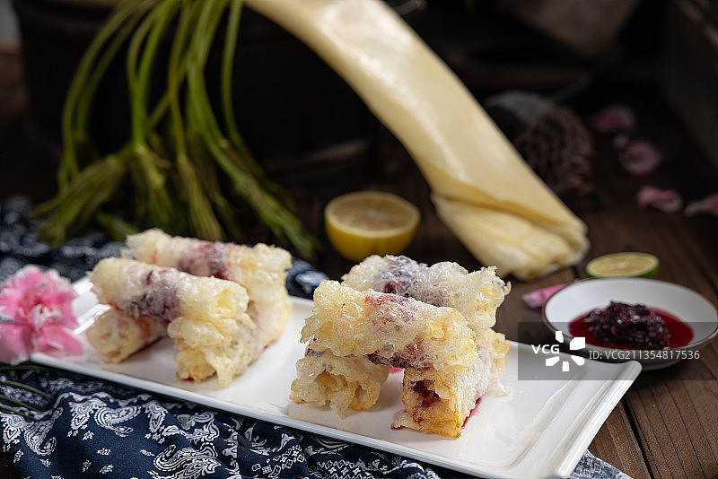 炸乳扇图片素材