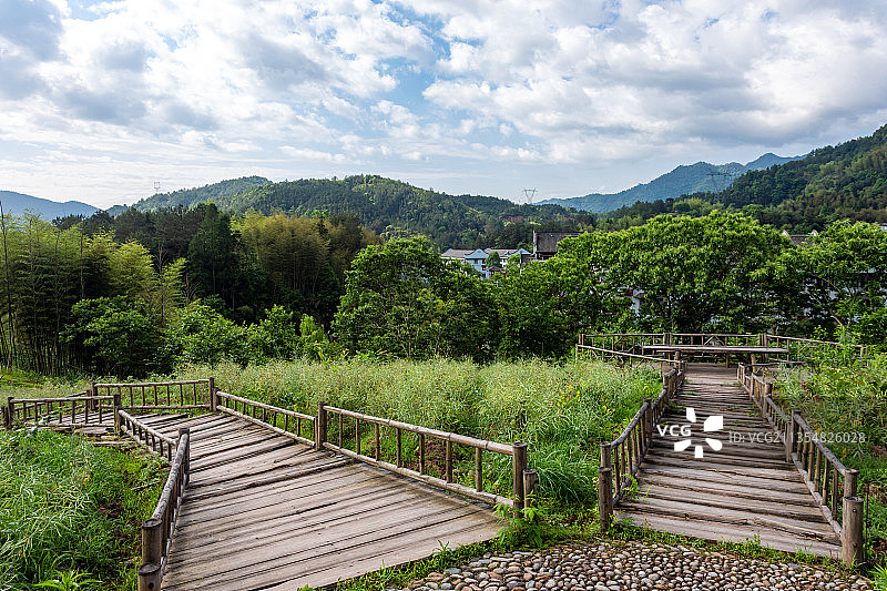 浙江温州泰顺县竹里生态村图片素材