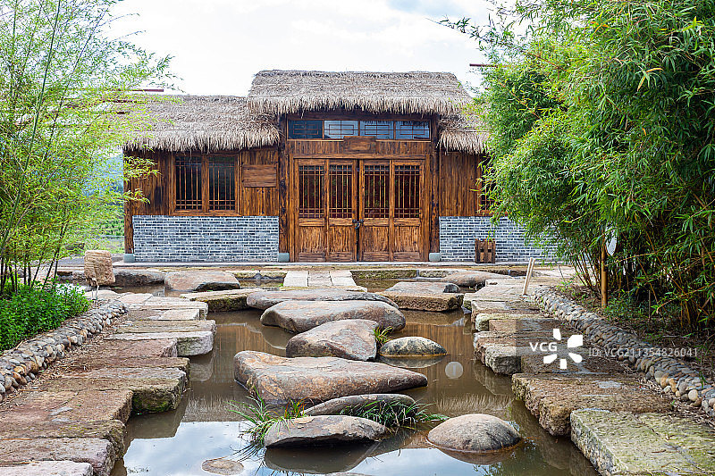 浙江温州泰顺县竹里生态村图片素材