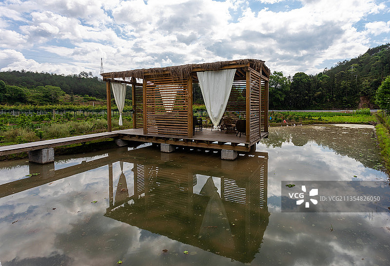 浙江温州泰顺县竹里生态村图片素材