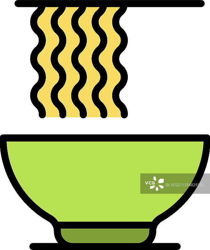 彩色拉面图标图片素材