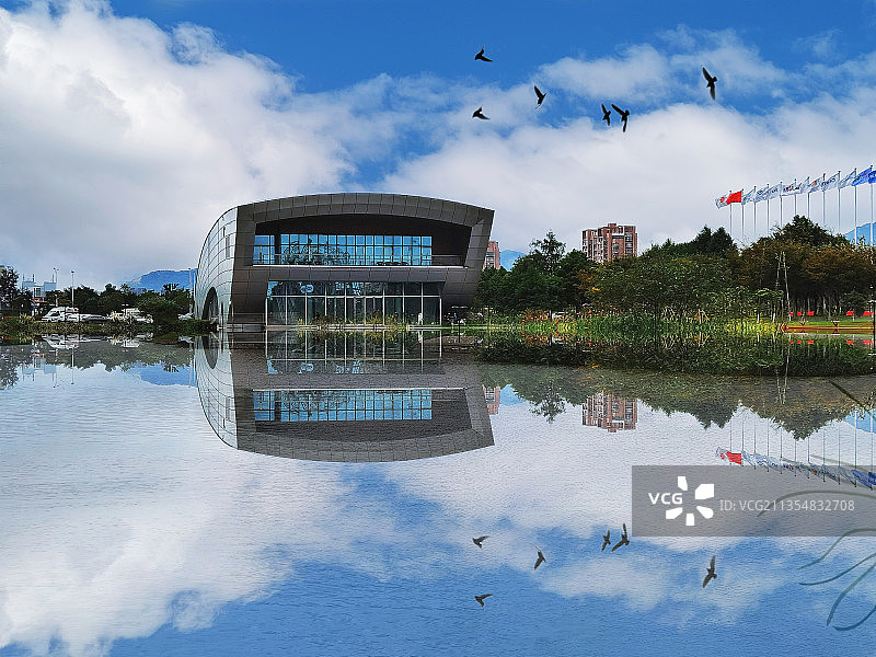 美丽的空港新区图片素材