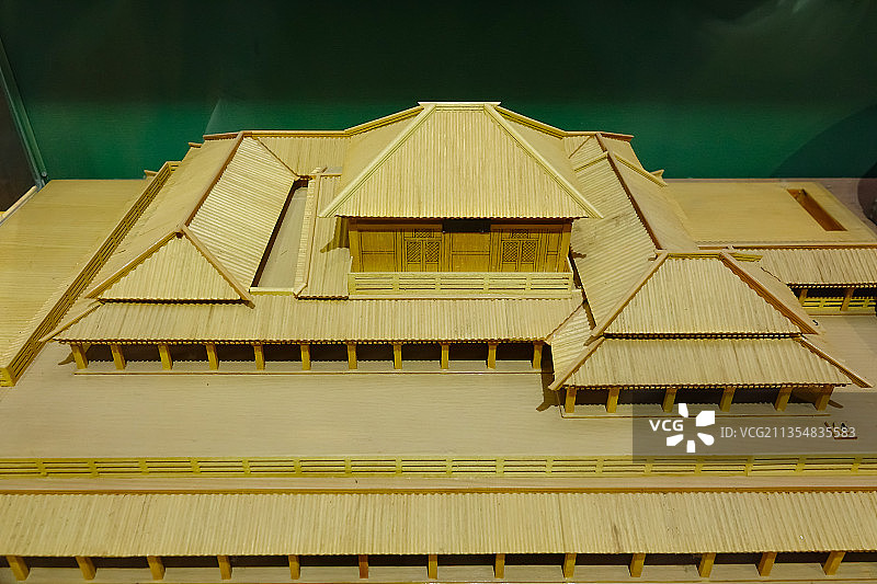 北京古代建筑博物馆秦朝咸阳宫模型图片素材
