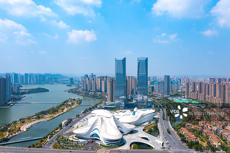 湖南长沙梅溪湖风光图片素材