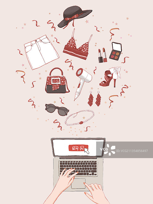 网上购物图片素材