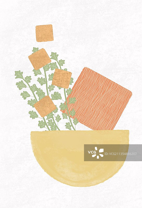 油豆腐粉丝汤图片素材