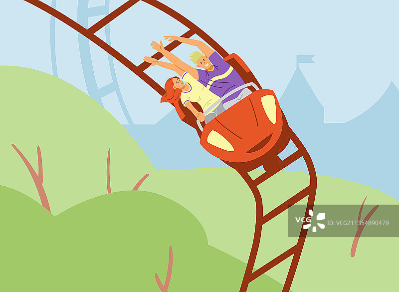 过山车游乐园超级极限项目图片素材