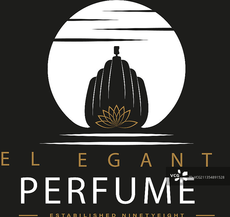 复古经典香水Logo设计图片素材