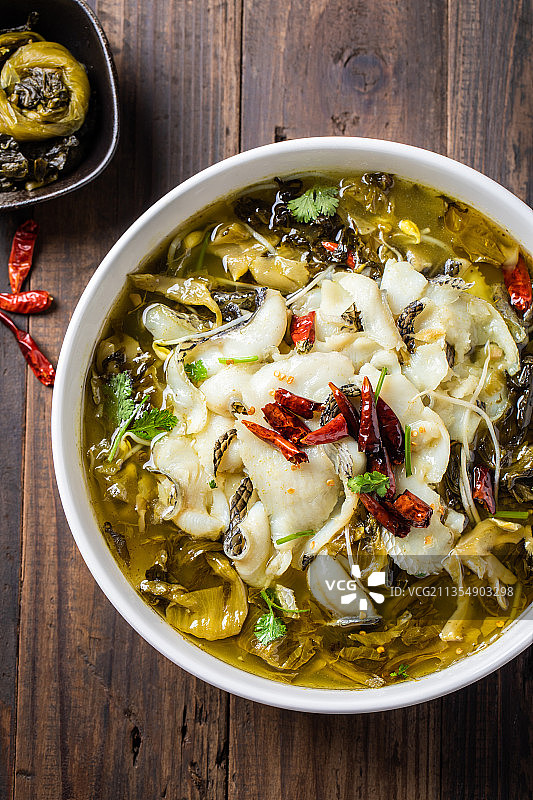 老坛酸菜鱼片图片素材