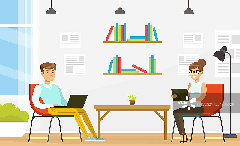 办公室职员一起工作图片素材