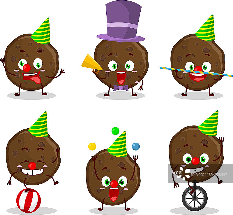 巧克力饼干卡通形象图片素材