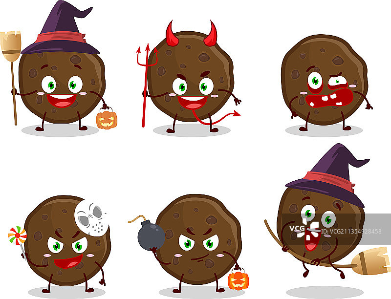 万圣节卡通表情图片素材