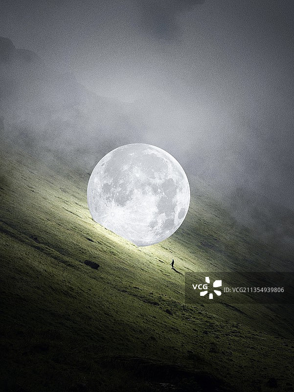 月亮遗迹图片素材