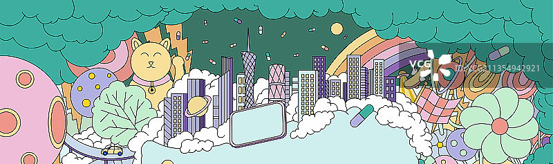 广州插画图片素材