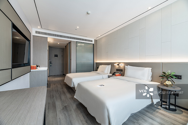 酒店大厅客房样板间室内空间实景图图片素材