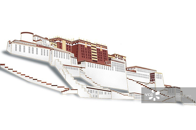 拉萨布达拉宫图片素材