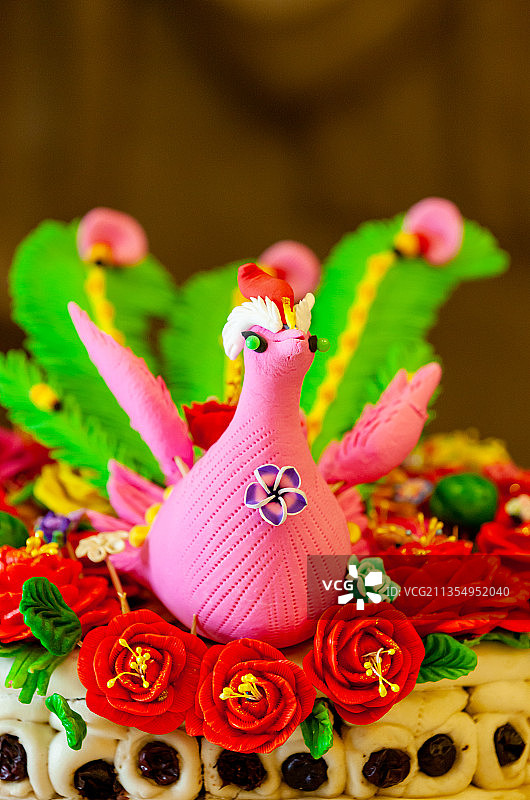 龙凤呈祥手工花馍图片素材