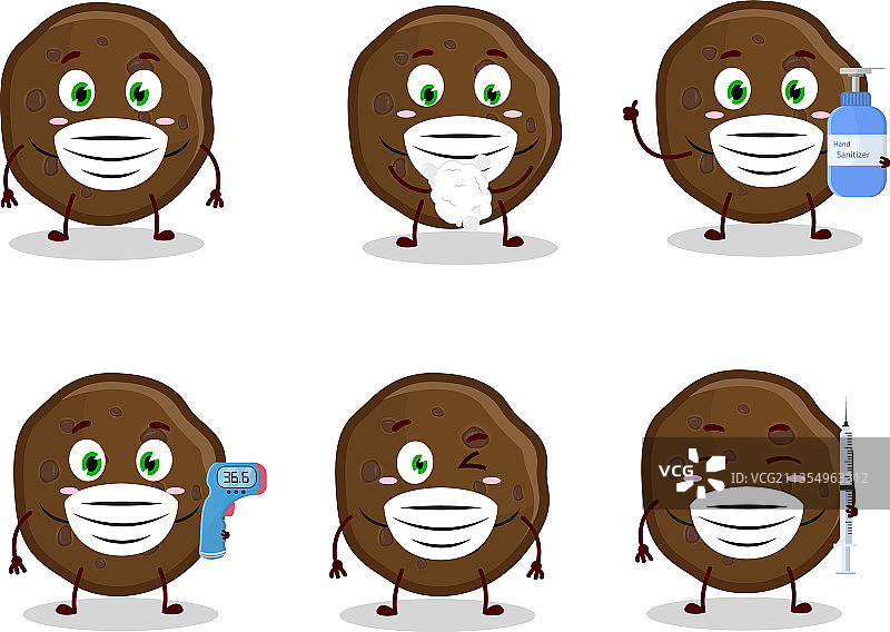 巧克力曲奇卡通设计图片素材