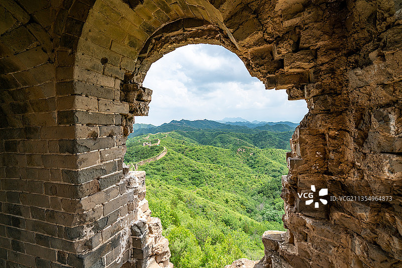 夏季古北口长城自然风光图片素材