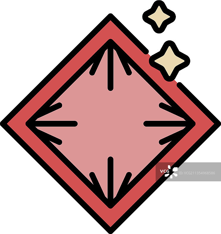 彩色轮廓宝石图标图片素材