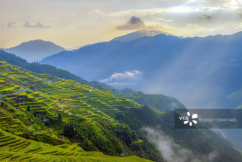贵州从江县加榜梯田图片素材