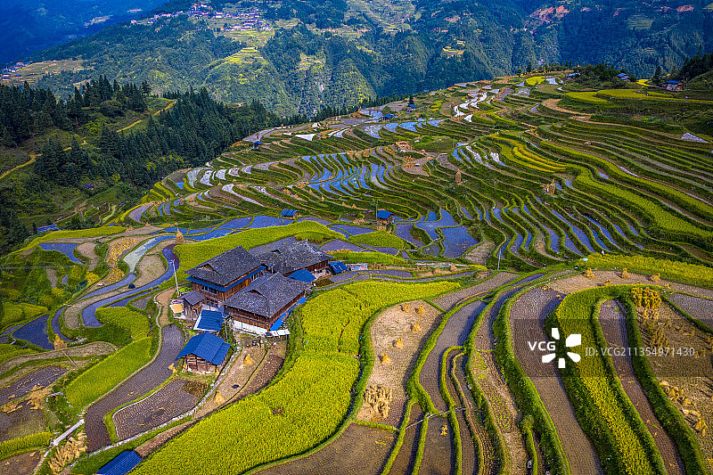 贵州从江县加榜梯田图片素材