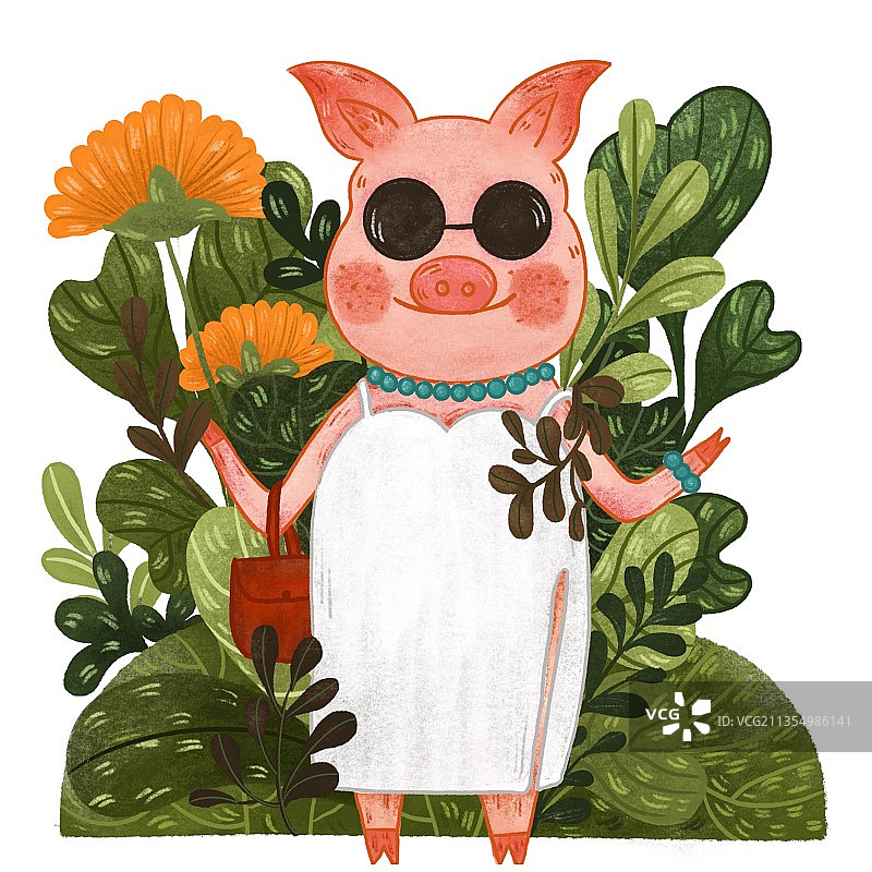 可爱猪图片素材