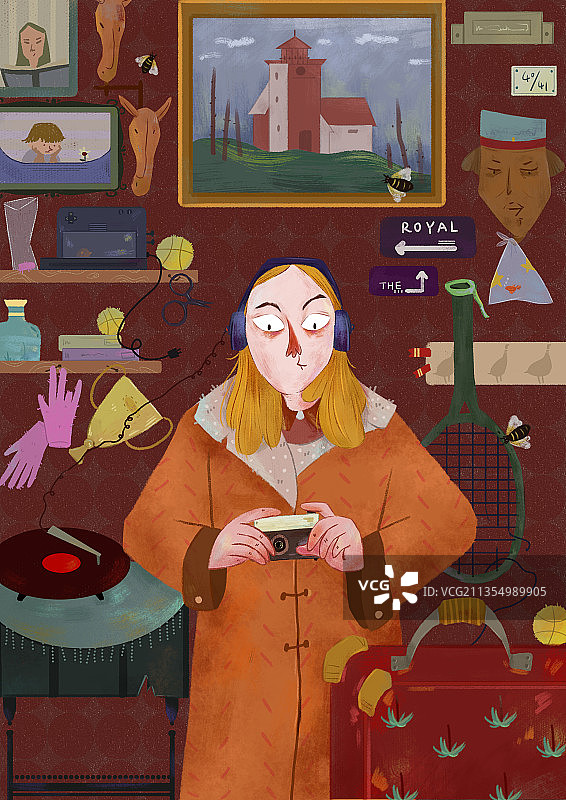 复古插画图片素材