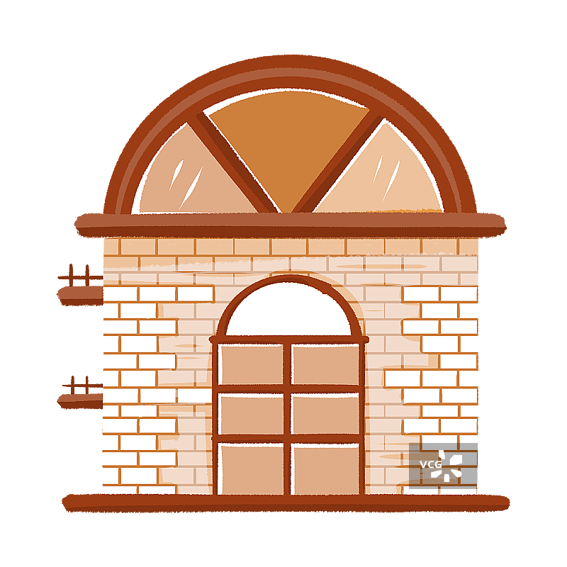 红砖建筑图片素材