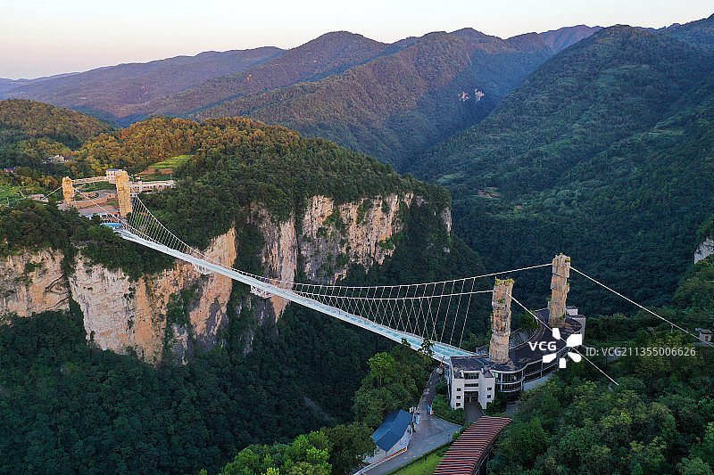 湖南省张家界市慈利县张家界大峡谷航拍图片素材