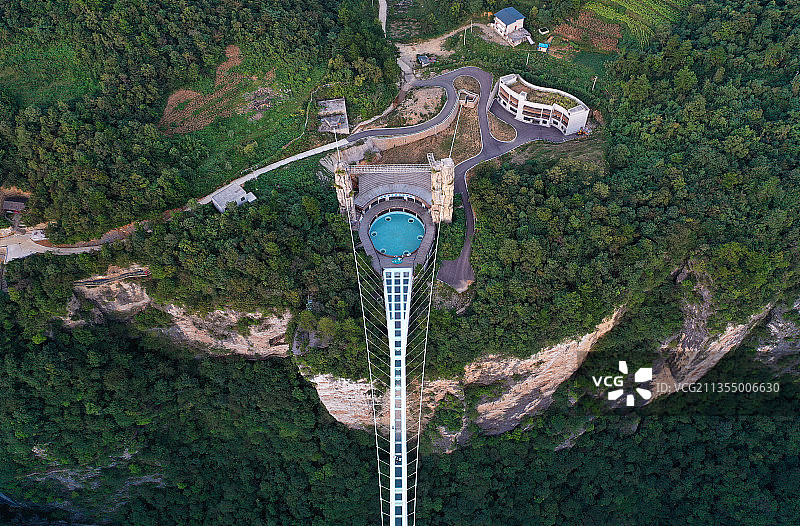 湖南省张家界市慈利县张家界大峡谷航拍图片素材