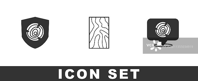 木材横梁图标组合图片素材