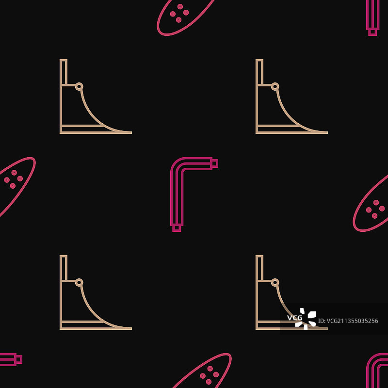 长板或滑板与滑板公园图片素材