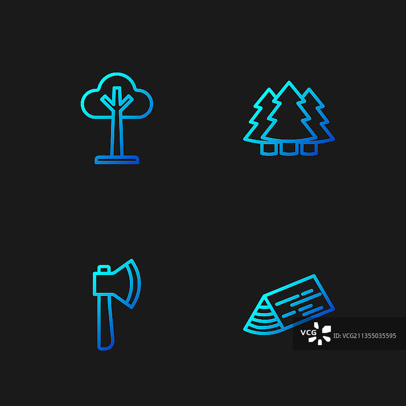 木梁斧头树圣诞树图片素材