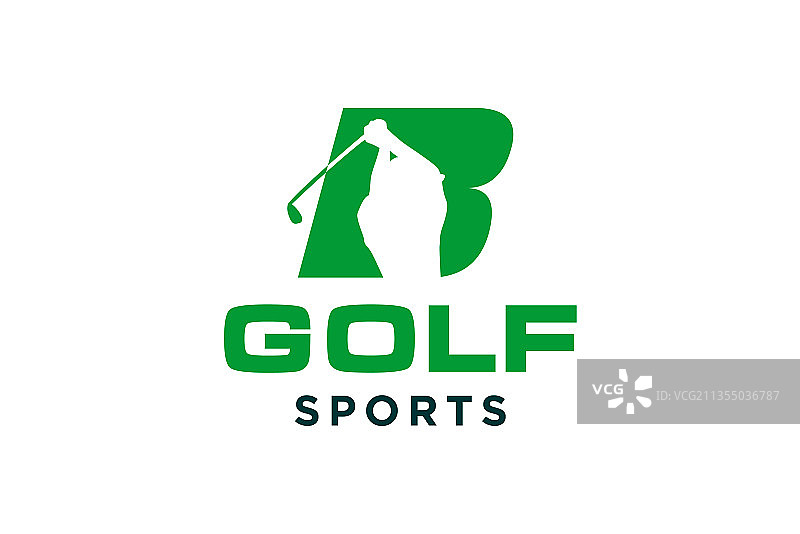 高尔夫Logo字母B图标图片素材