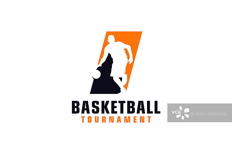 字母I篮球标志设计图片素材