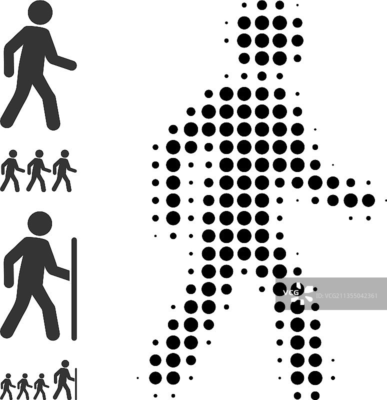 点状行人图标及其他图片素材