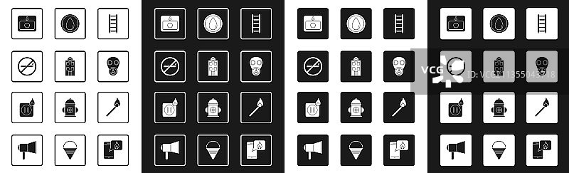 消防逃生医疗医院大楼（禁止标志）图片素材