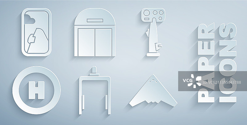 机场飞机方向盘金属探测器图片素材